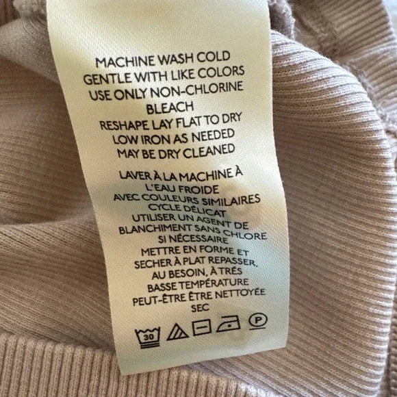 Anthropologie Beige Tank Top with White Lace Collar - Picture 7 of 12